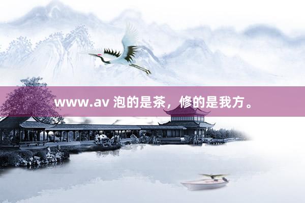 www.av 泡的是茶，修的是我方。