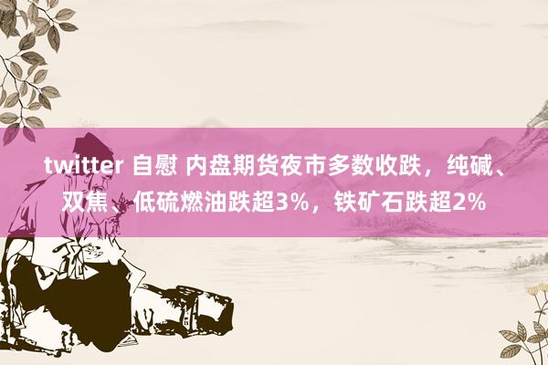 twitter 自慰 内盘期货夜市多数收跌，纯碱、双焦、低硫燃油跌超3%，铁矿石跌超2%