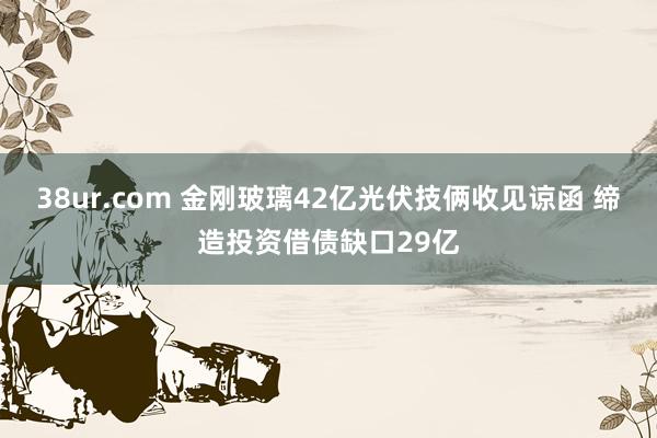 38ur.com 金刚玻璃42亿光伏技俩收见谅函 缔造投资借债缺口29亿