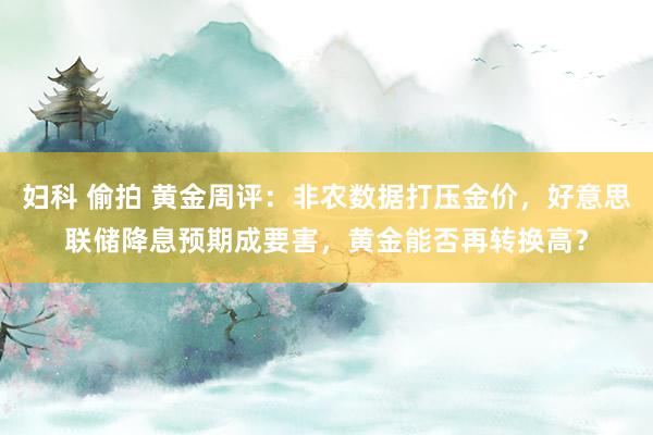 妇科 偷拍 黄金周评：非农数据打压金价，好意思联储降息预期成要害，黄金能否再转换高？