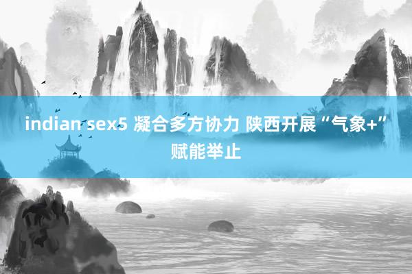 indian sex5 凝合多方协力 陕西开展“气象+”赋能举止