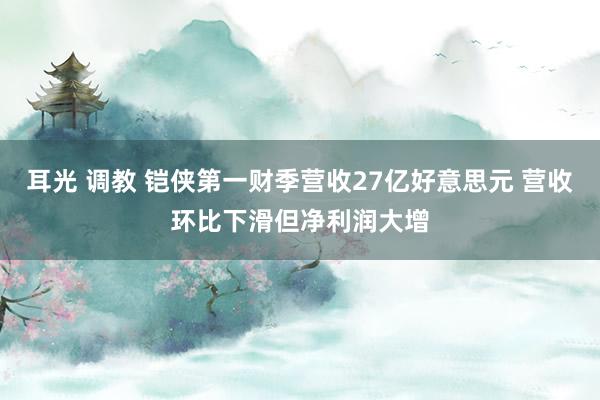 耳光 调教 铠侠第一财季营收27亿好意思元 营收环比下滑但净利润大增