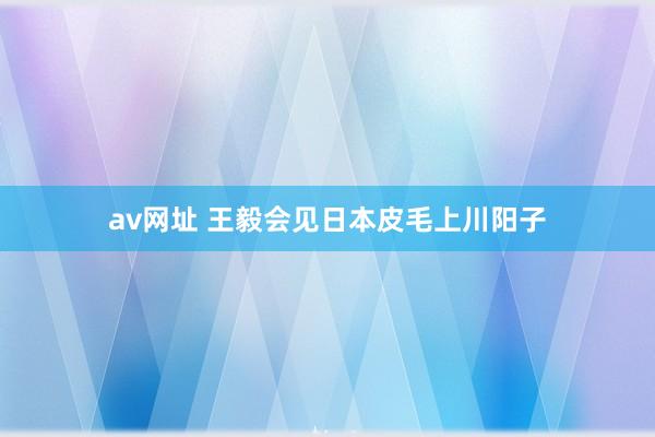 av网址 王毅会见日本皮毛上川阳子