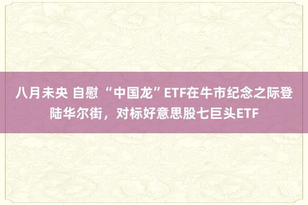 八月未央 自慰 “中国龙”ETF在牛市纪念之际登陆华尔街，对标好意思股七巨头ETF