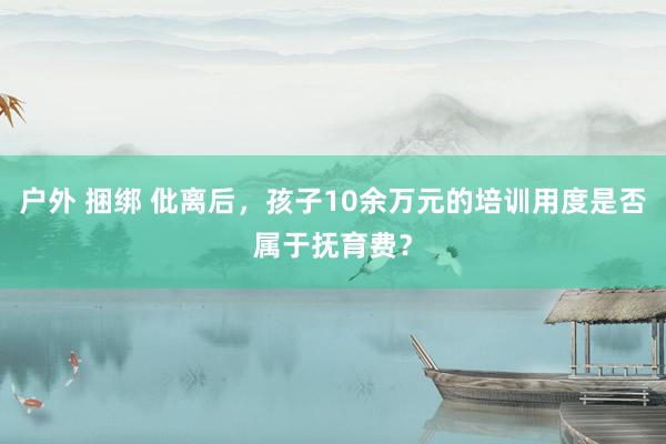 户外 捆绑 仳离后，孩子10余万元的培训用度是否属于抚育费？