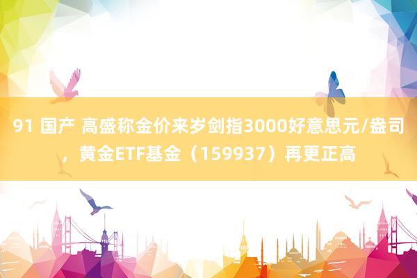 91 国产 高盛称金价来岁剑指3000好意思元/盎司，黄金ETF基金（159937）再更正高