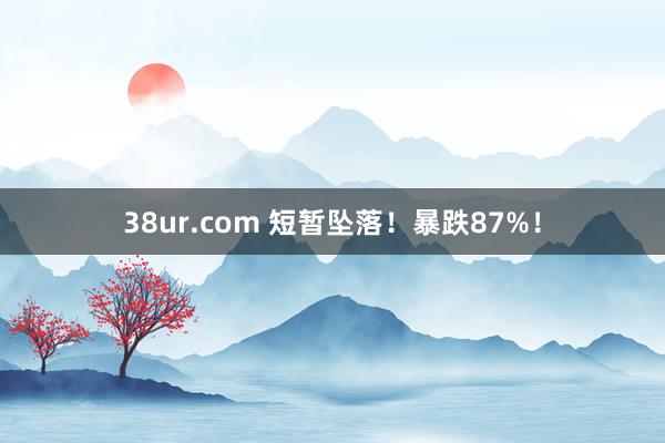 38ur.com 短暂坠落！暴跌87%！