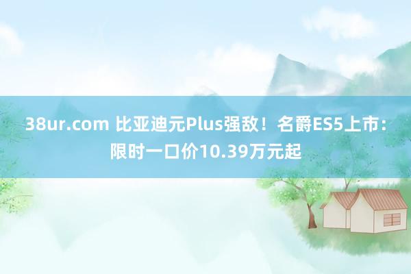 38ur.com 比亚迪元Plus强敌！名爵ES5上市：限时一口价10.39万元起