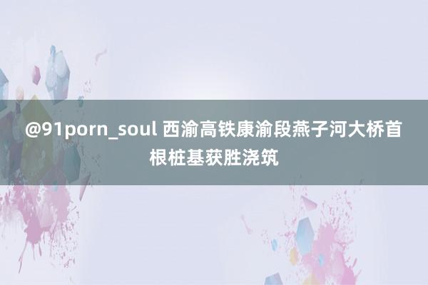 @91porn_soul 西渝高铁康渝段燕子河大桥首根桩基获胜浇筑