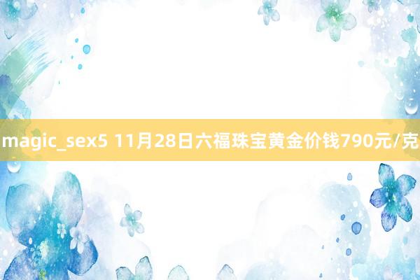 magic_sex5 11月28日六福珠宝黄金价钱790元/克