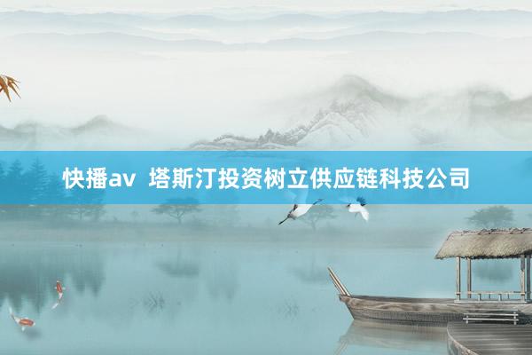 快播av  塔斯汀投资树立供应链科技公司