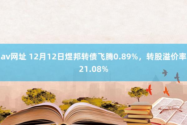 av网址 12月12日煜邦转债飞腾0.89%，转股溢价率21.08%